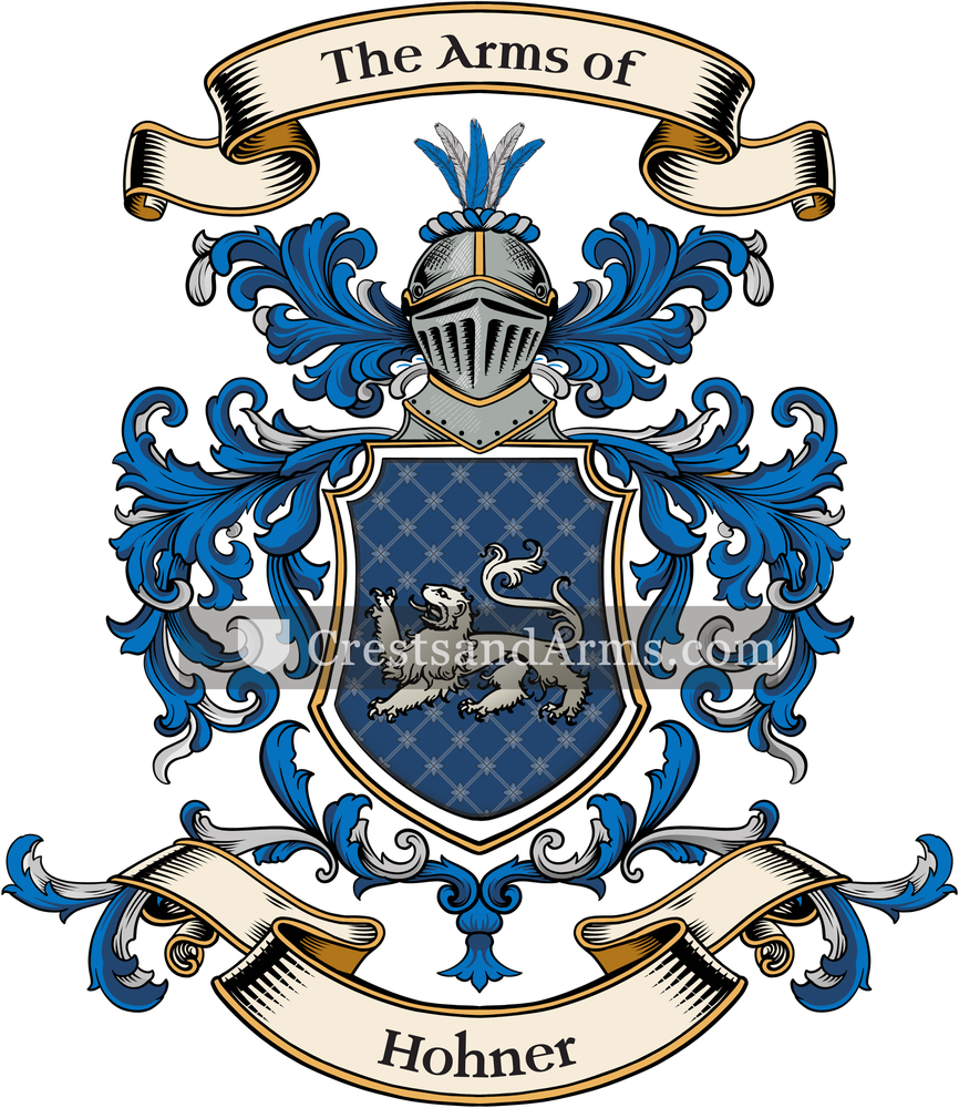 The Hohner coat of arms, drawn from the recorded blazon