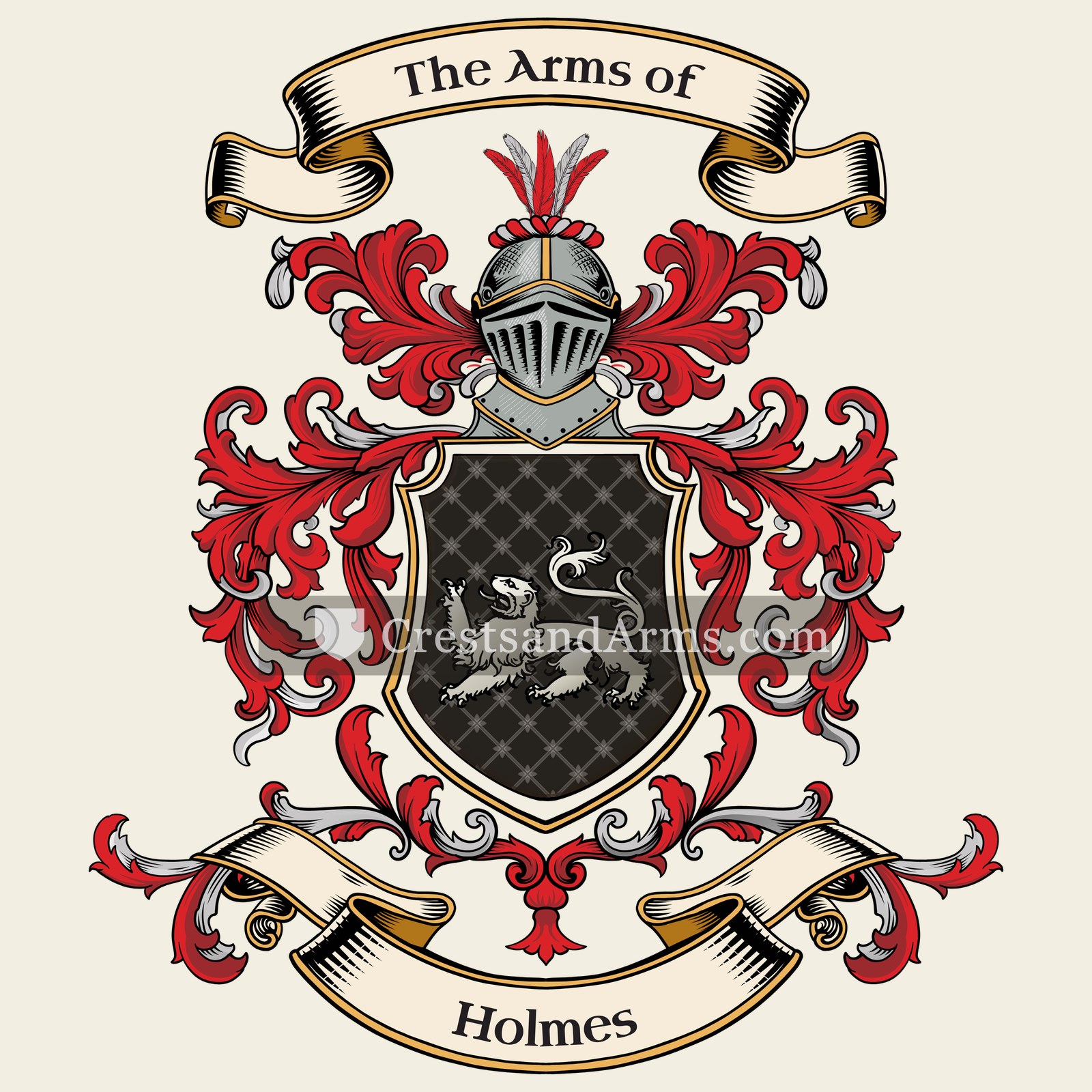 The Holmes coat of arms