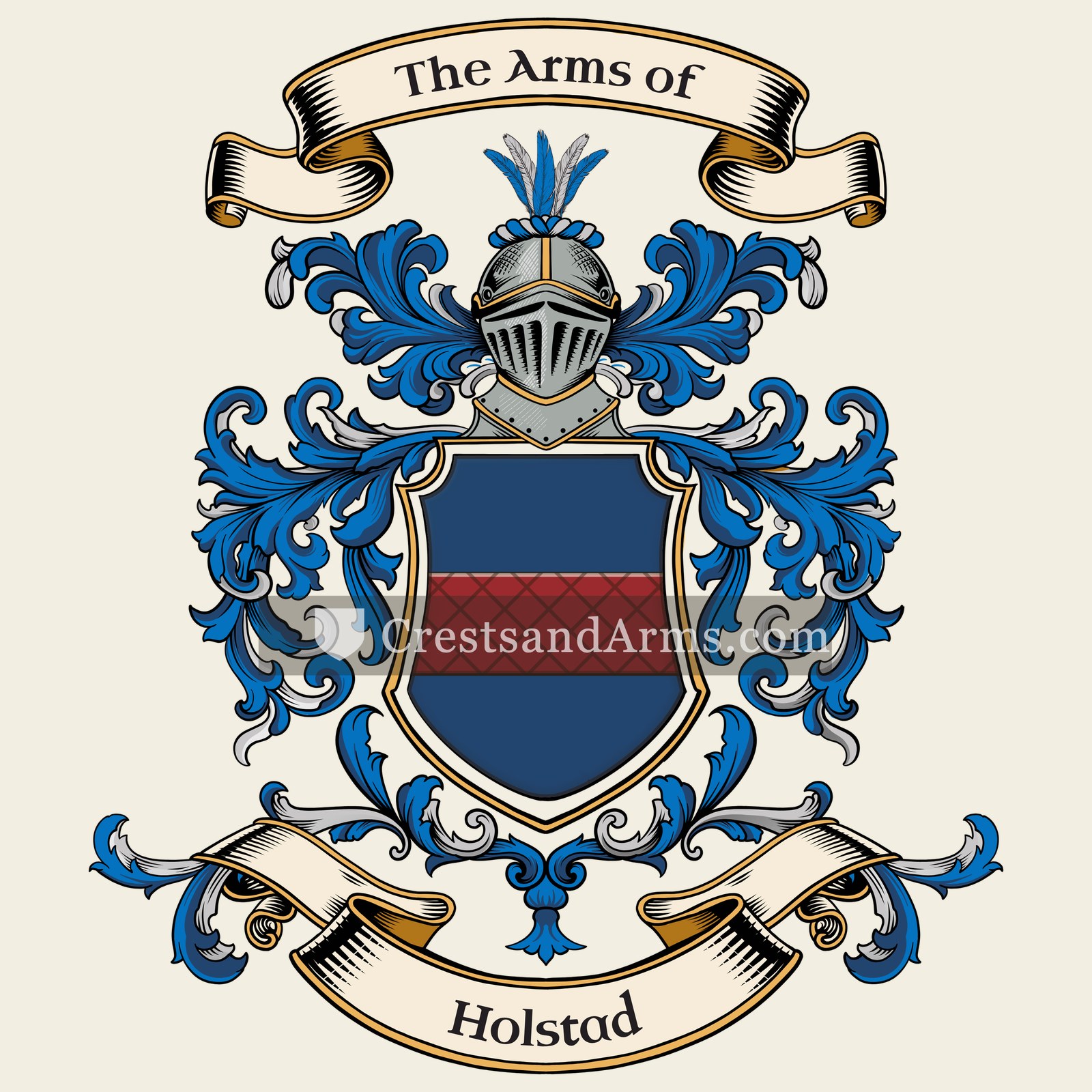 The Holstad coat of arms