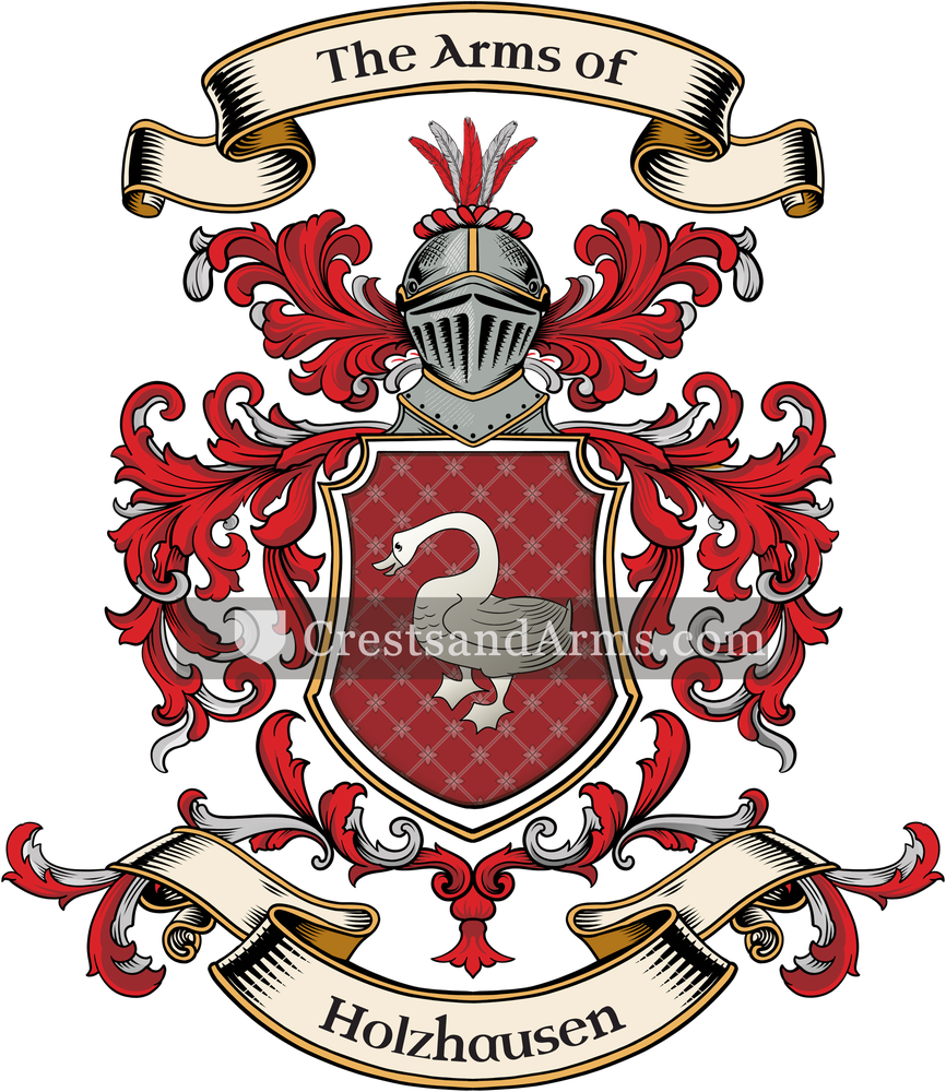 The Holzhausen coat of arms, drawn from the recorded blazon
