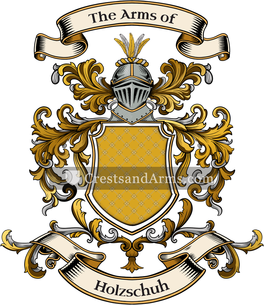 The Holzschuh coat of arms, drawn from the recorded blazon