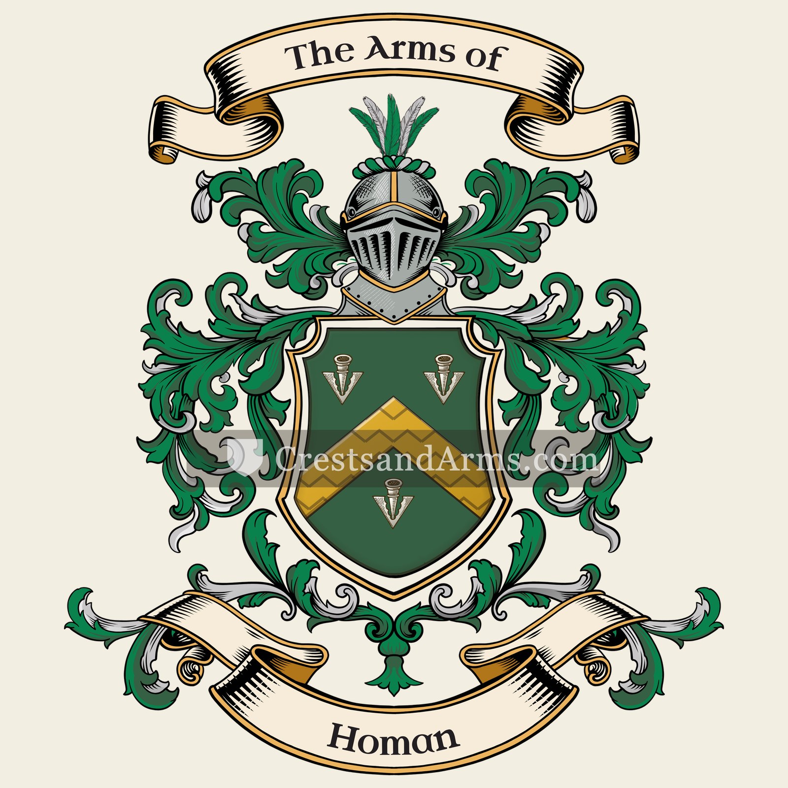 The Homan coat of arms
