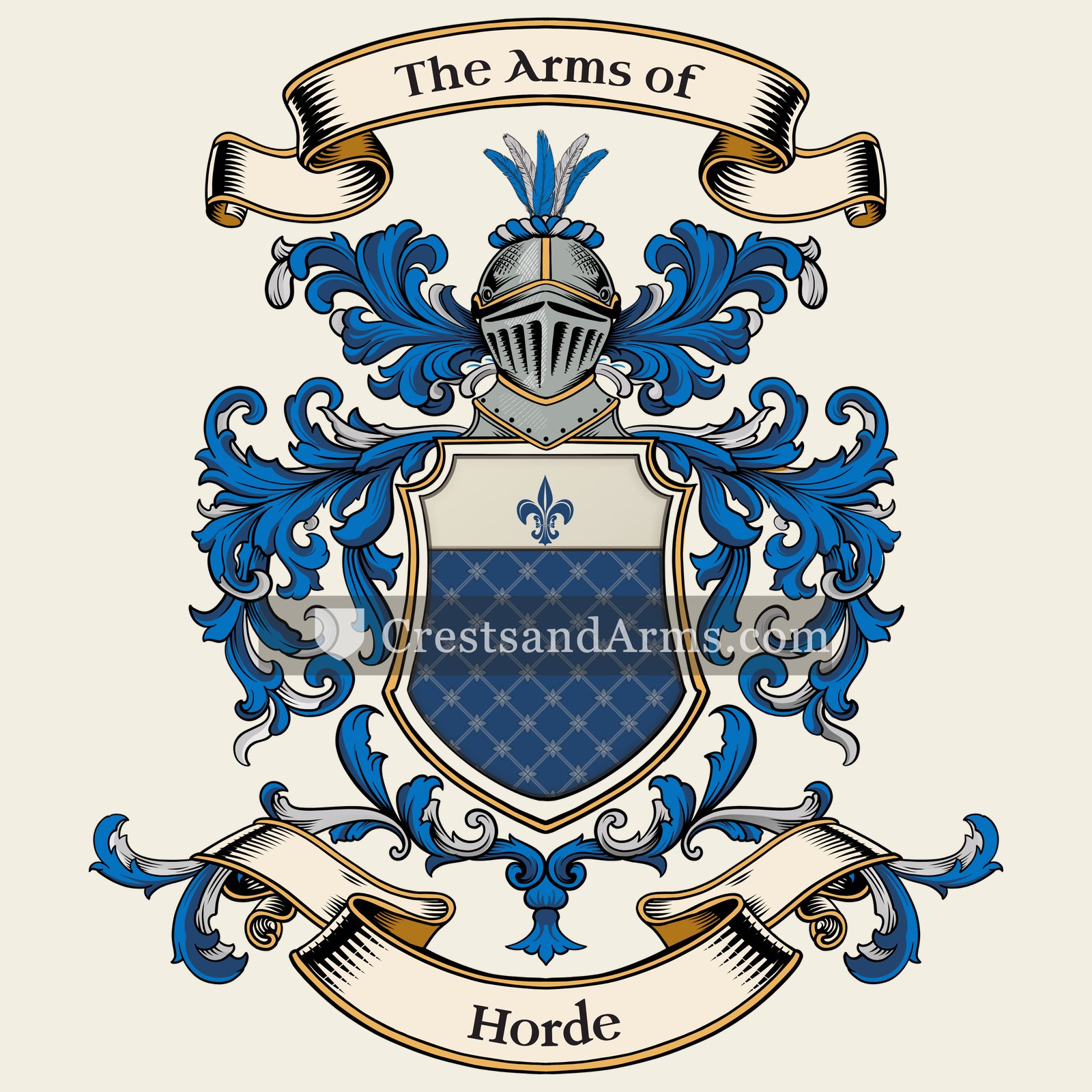 The Horde coat of arms, drawn from the recorded blazon
