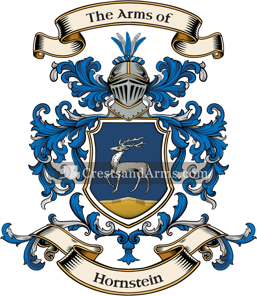 The Hornstein coat of arms, drawn from the recorded blazon
