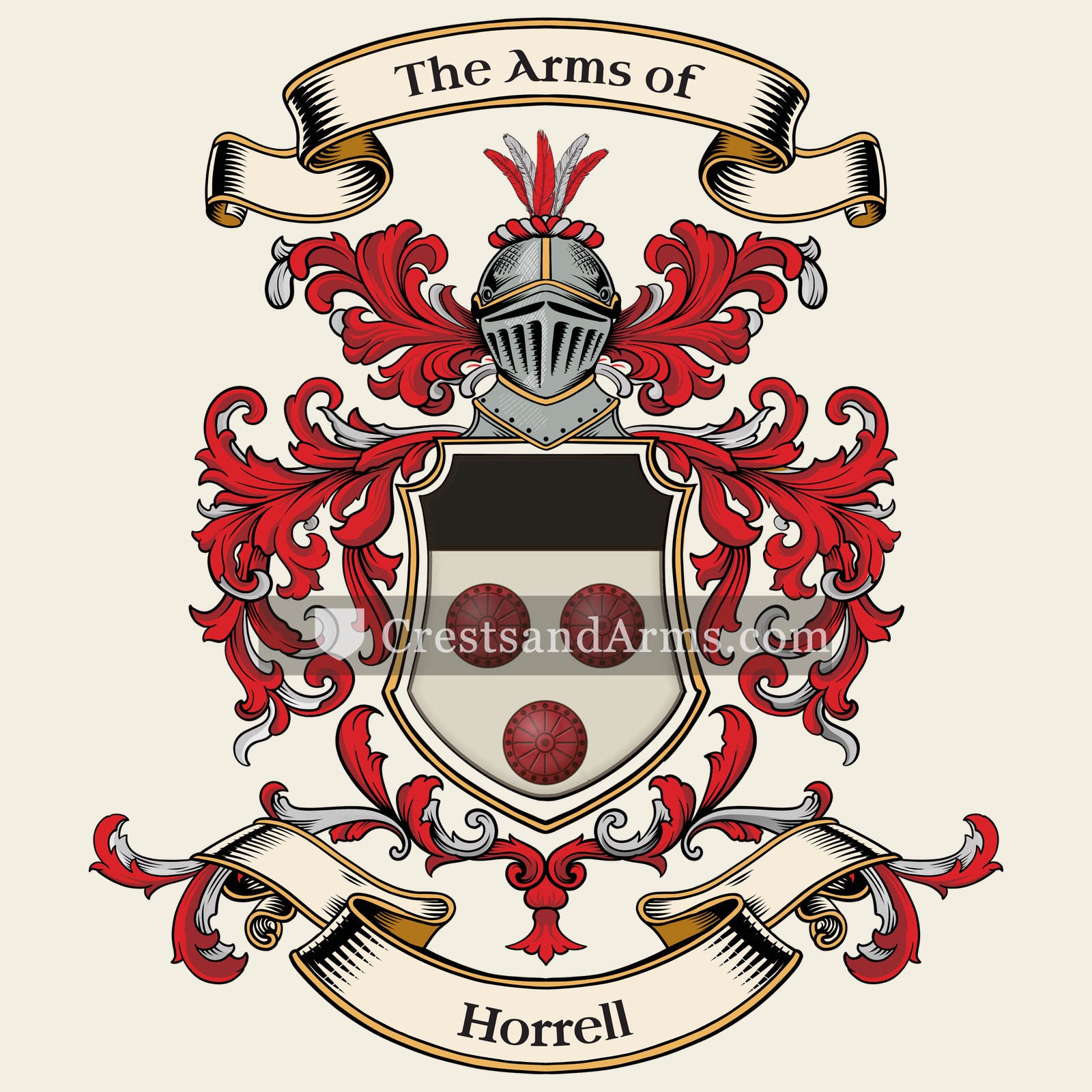 The Horrell coat of arms