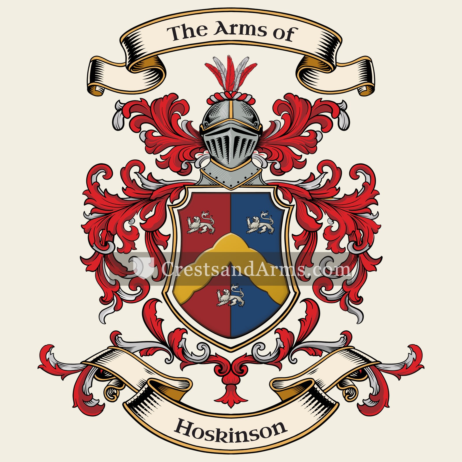 The Hoskinson coat of arms