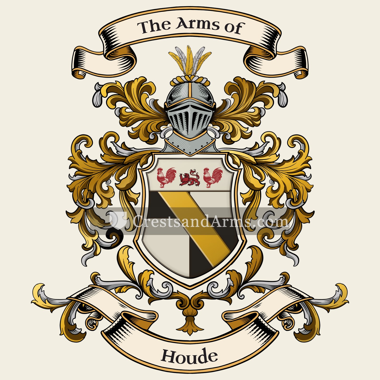 The Houde coat of arms