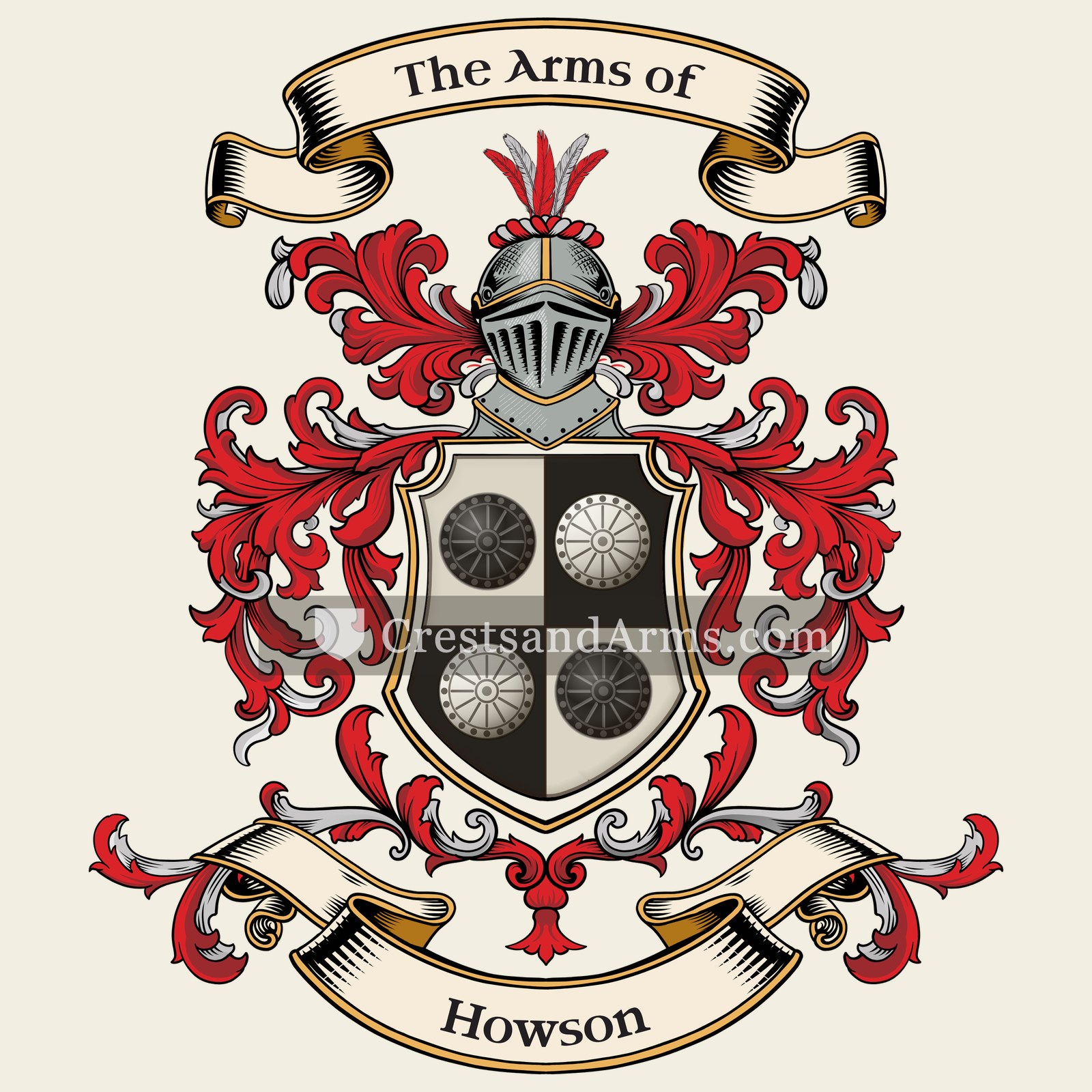 The Howson coat of arms