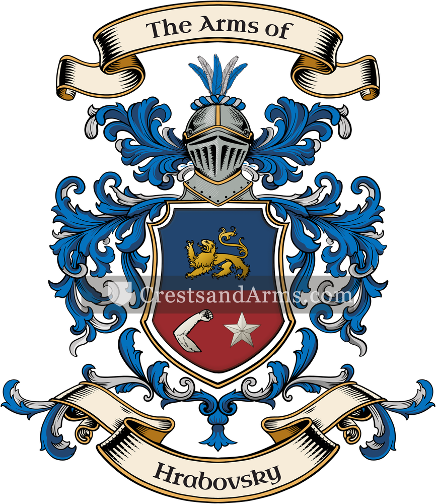 The Hrabovsky coat of arms, drawn from the recorded blazon