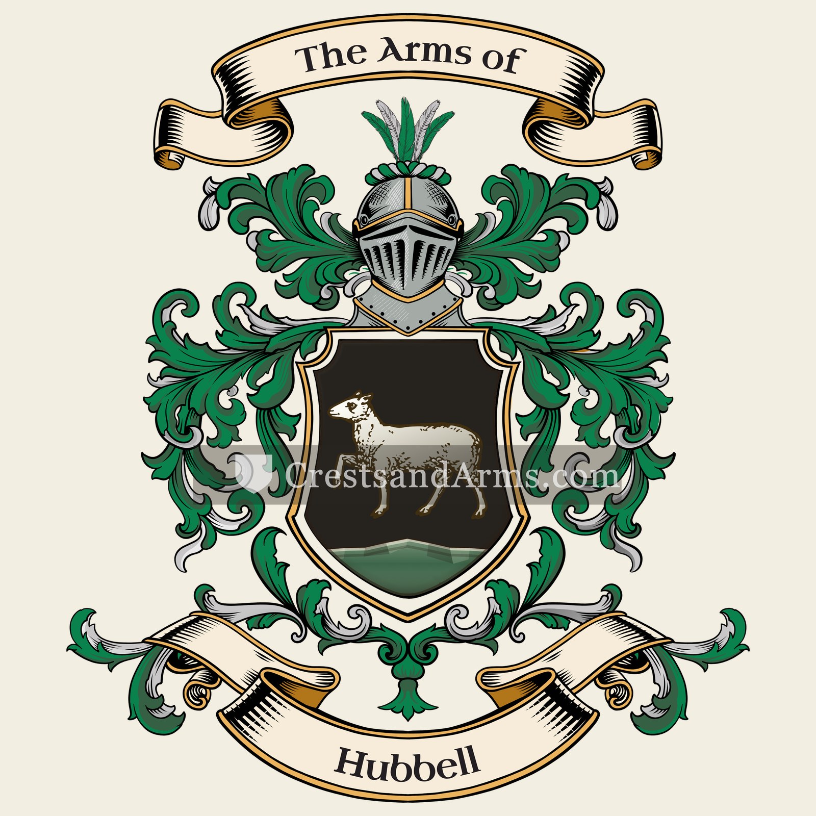 The Hubbell coat of arms