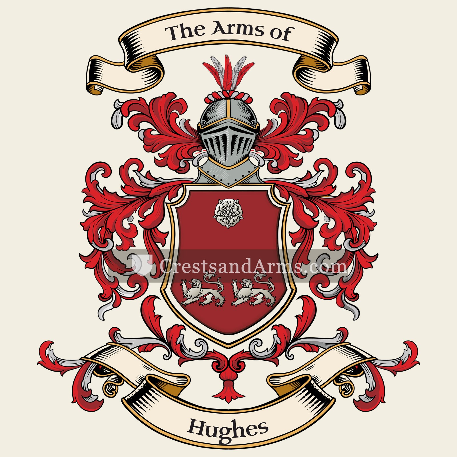 The Hughes coat of arms
