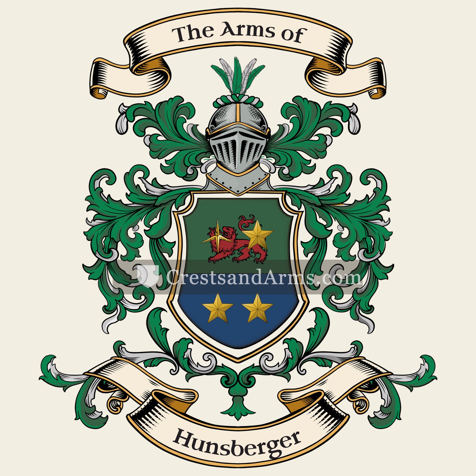 The Hunsberger coat of arms
