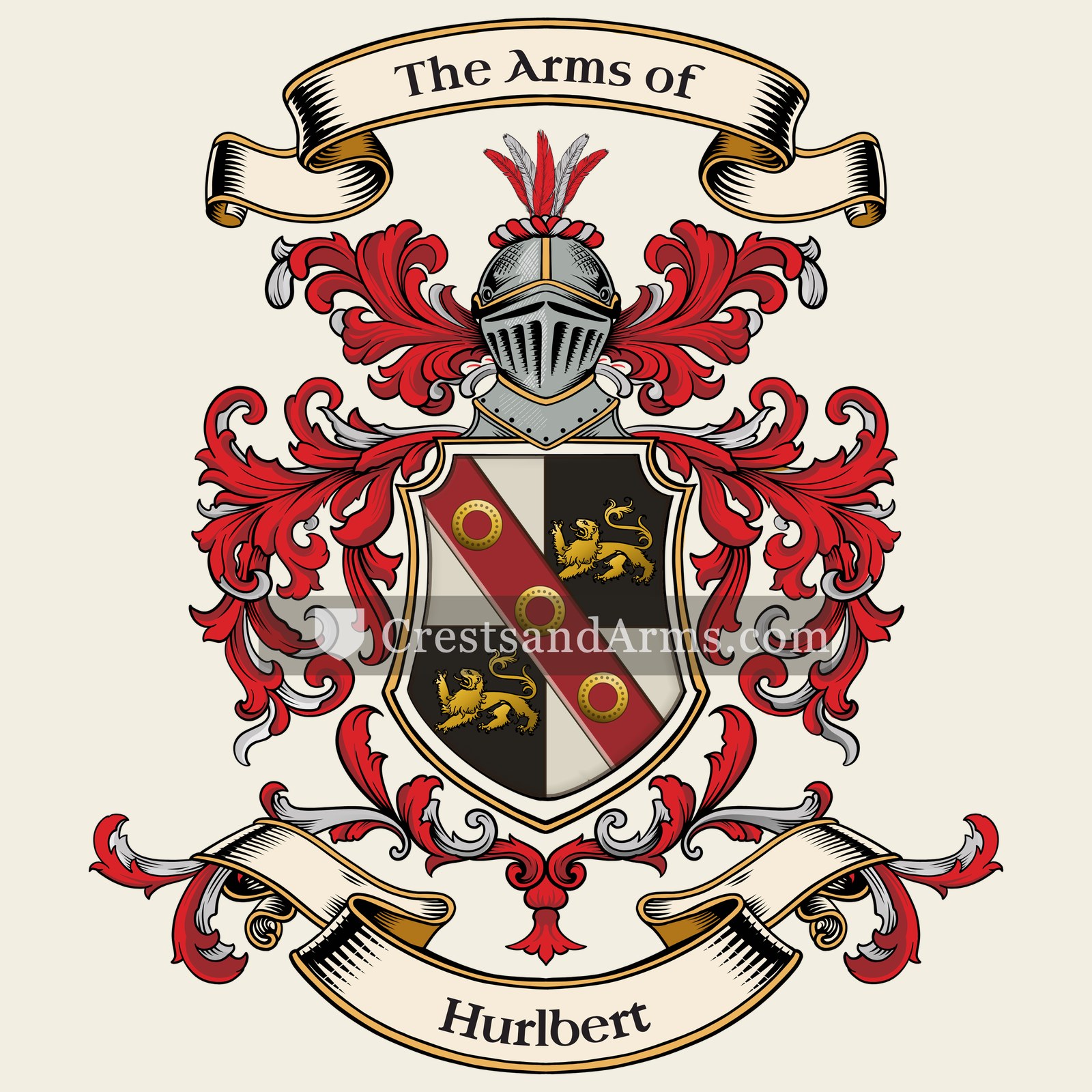 The Hurlbert coat of arms