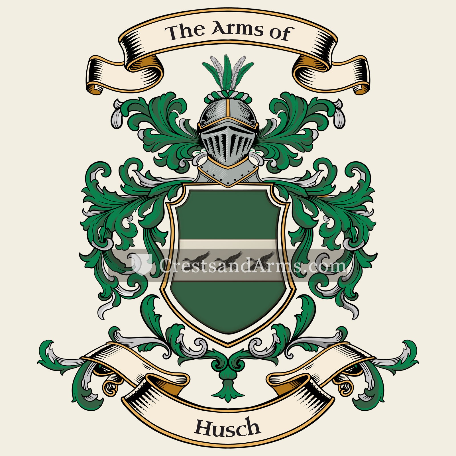 The Husch coat of arms