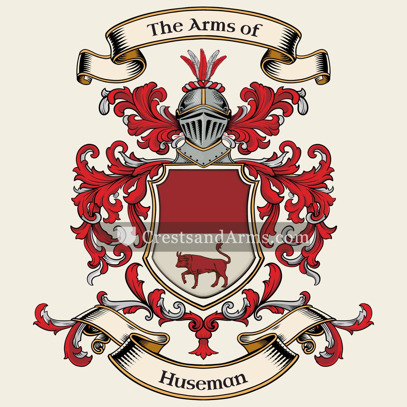 The Huseman coat of arms