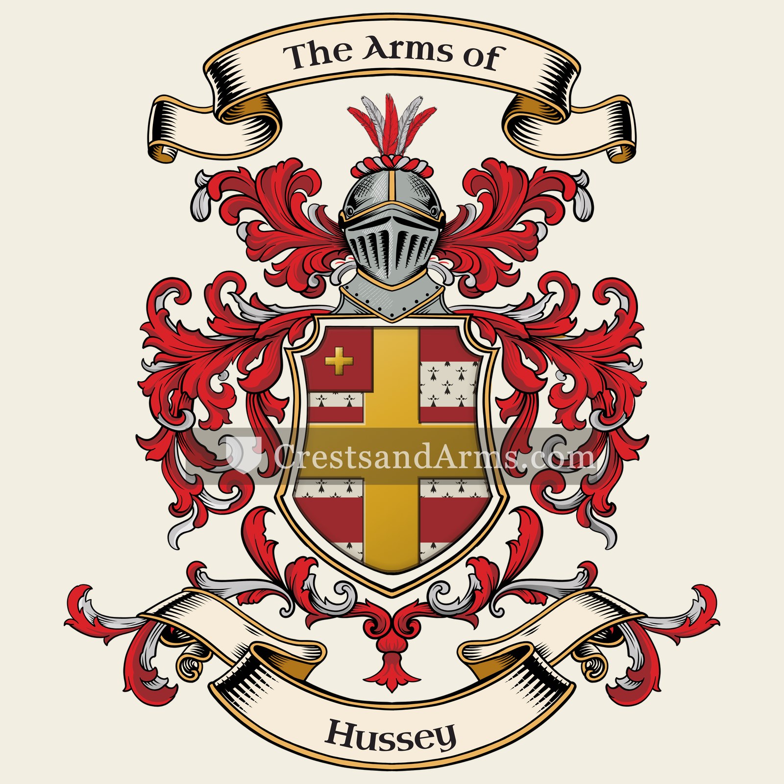 The Hussey coat of arms
