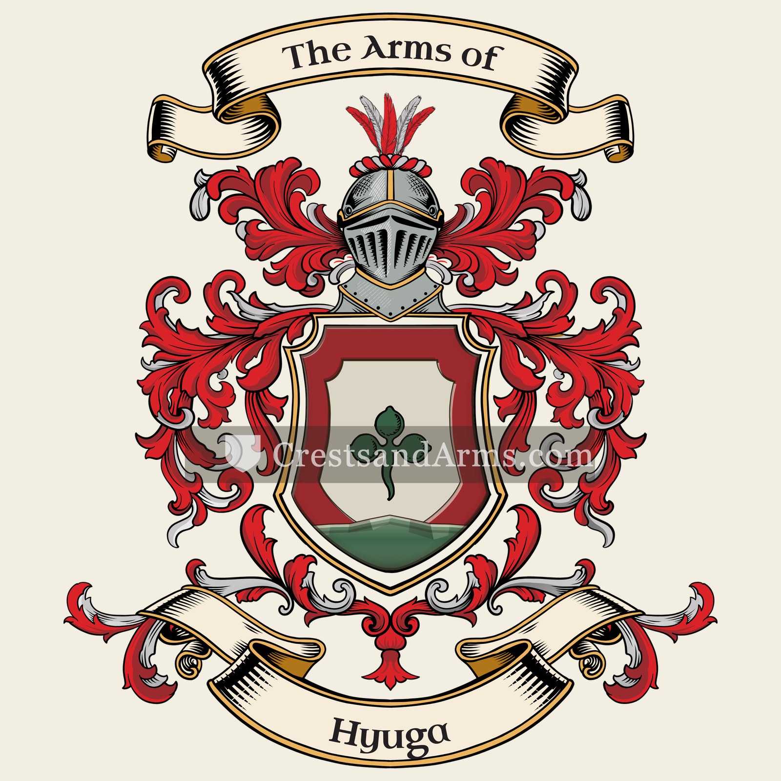 The Hyuga coat of arms, drawn from the recorded blazon