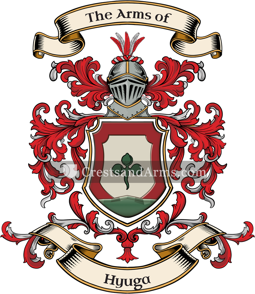The Hyuga coat of arms, drawn from the recorded blazon