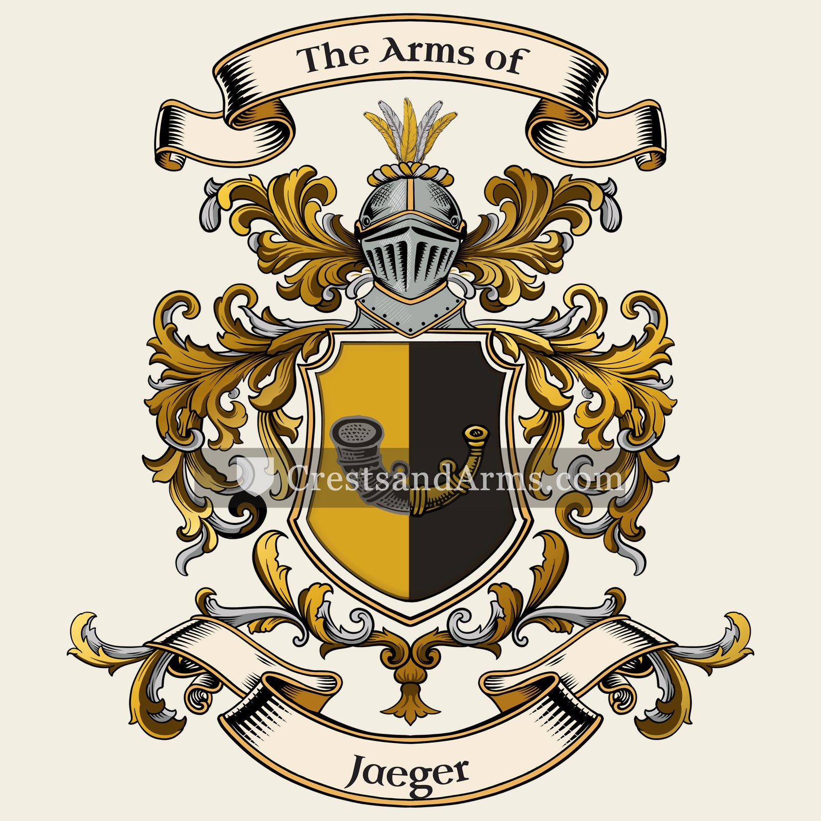 The Jaeger coat of arms