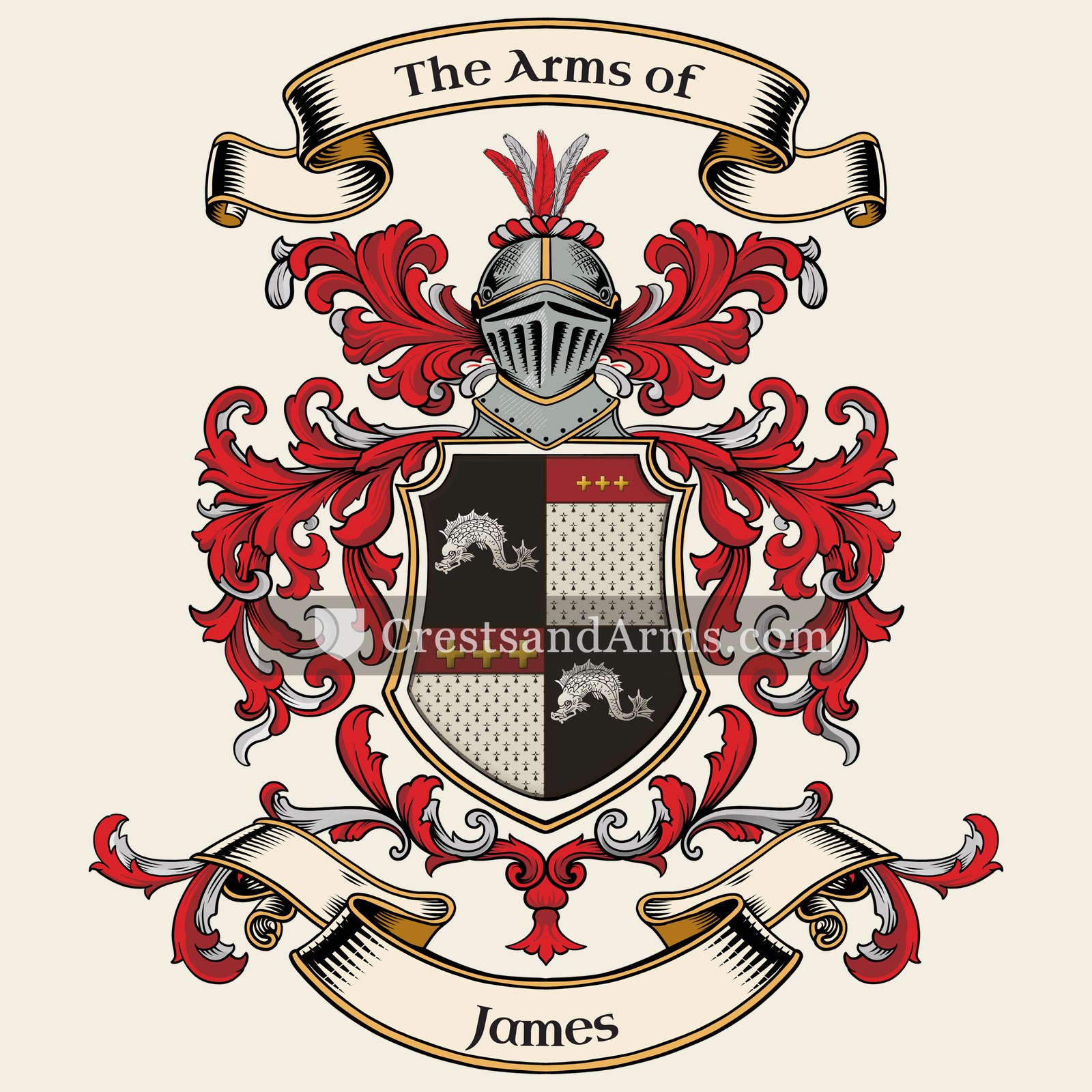 The James coat of arms