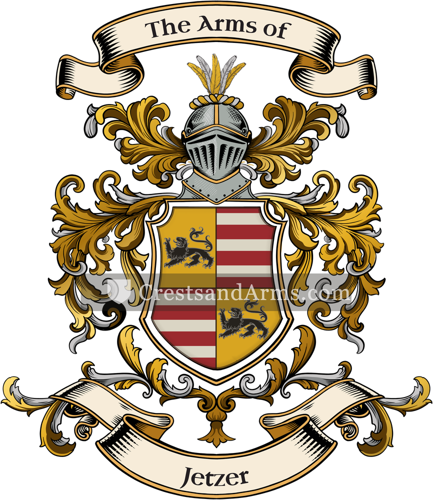 The Jetzer coat of arms, drawn from the recorded blazon