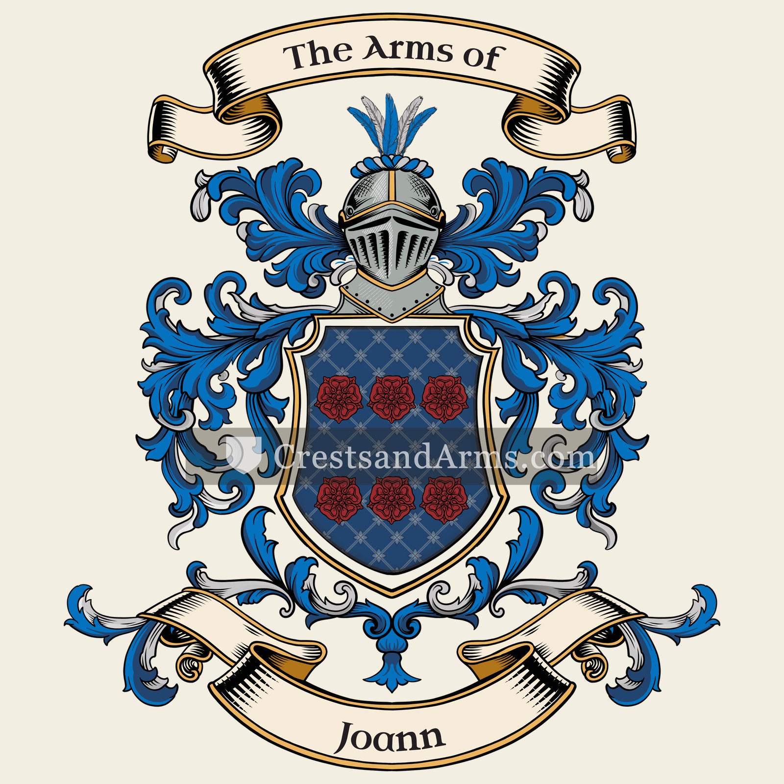 The Joann coat of arms, drawn from the recorded blazon