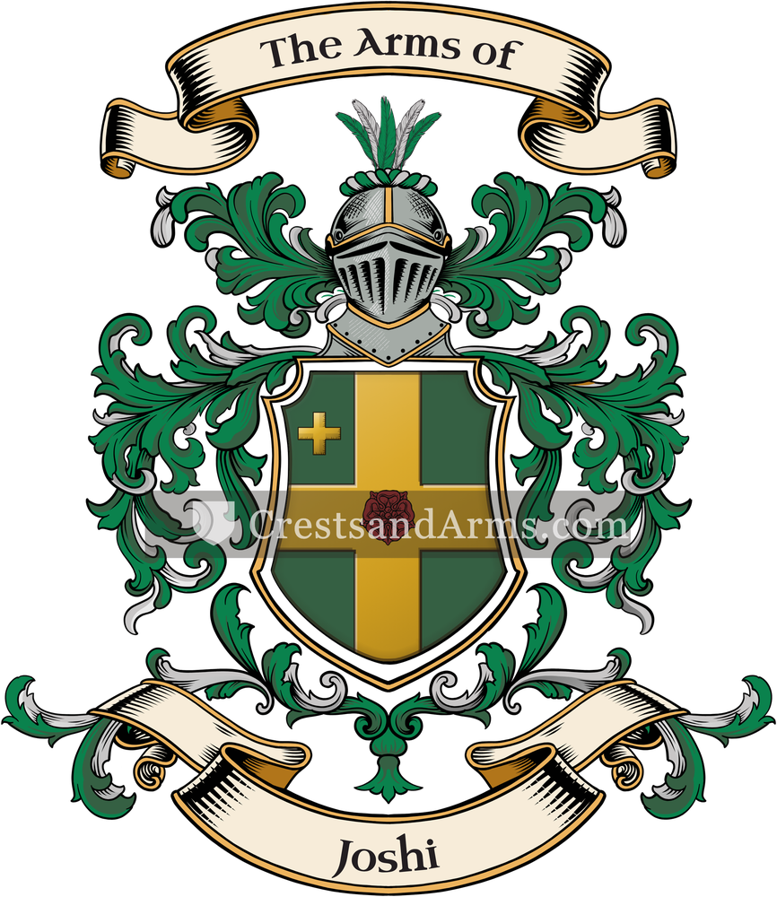 The Joshi coat of arms, drawn from the recorded blazon