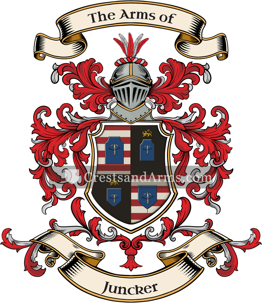 The Juncker coat of arms, drawn from the recorded blazon