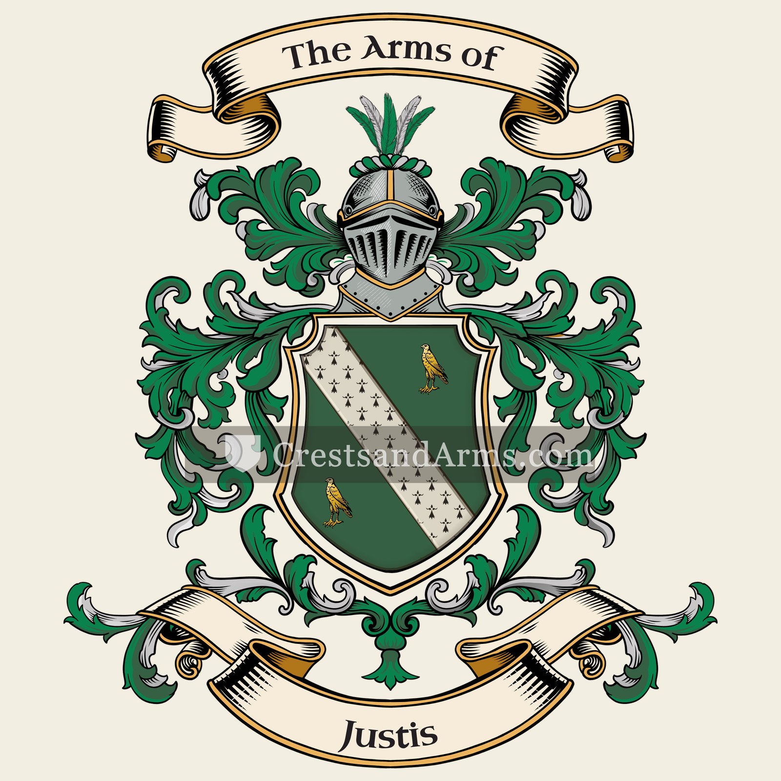 The Justis coat of arms