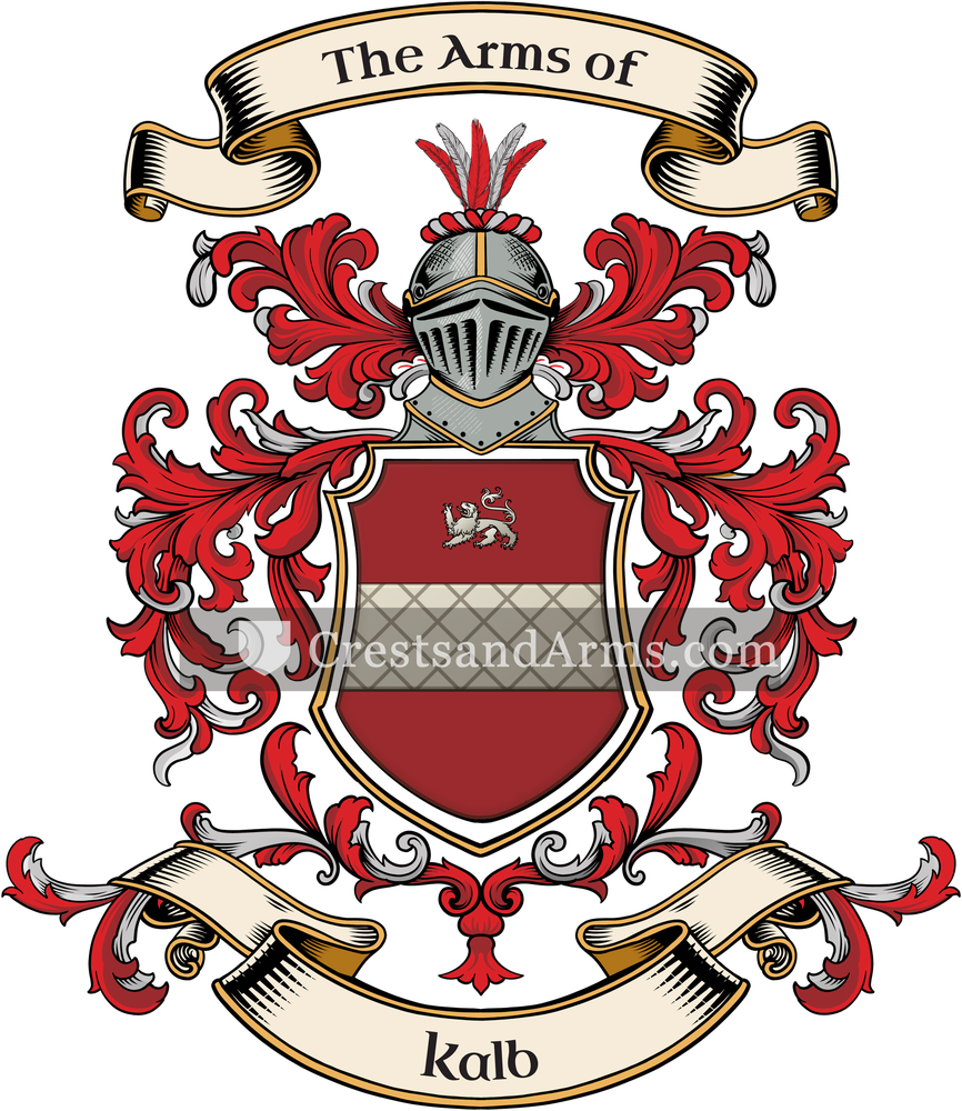 The Kalb coat of arms, drawn from the recorded blazon