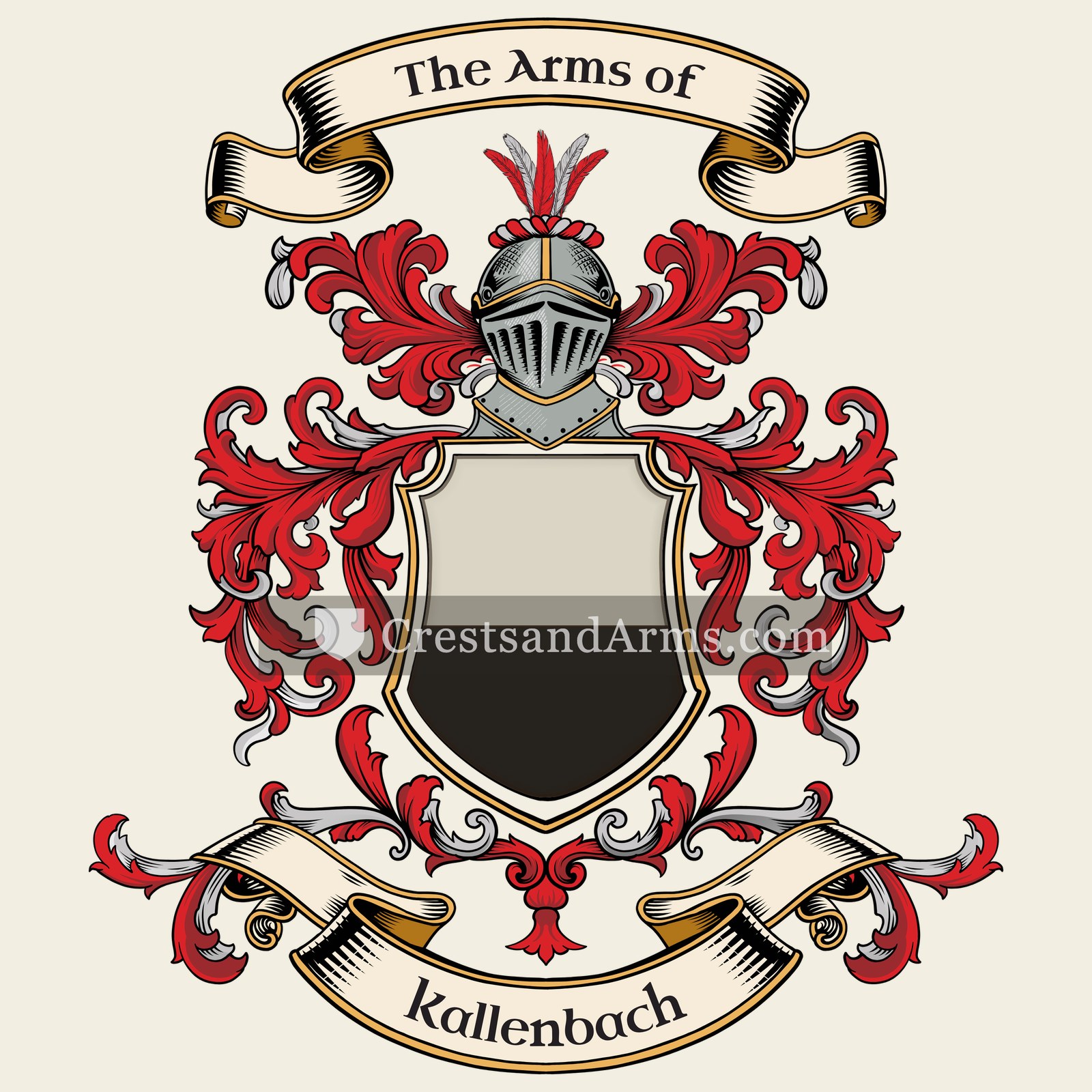 The Kallenbach coat of arms, drawn from the recorded blazon