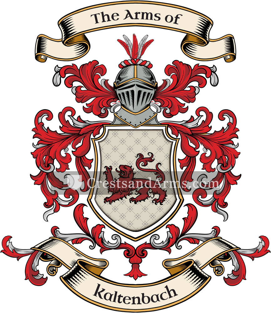 The Kaltenbach coat of arms, drawn from the recorded blazon