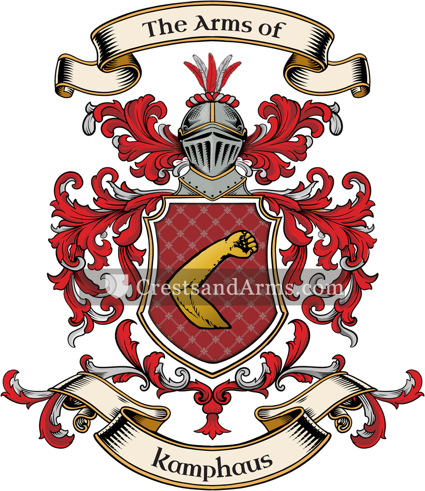 The Kamphaus coat of arms, drawn from the recorded blazon