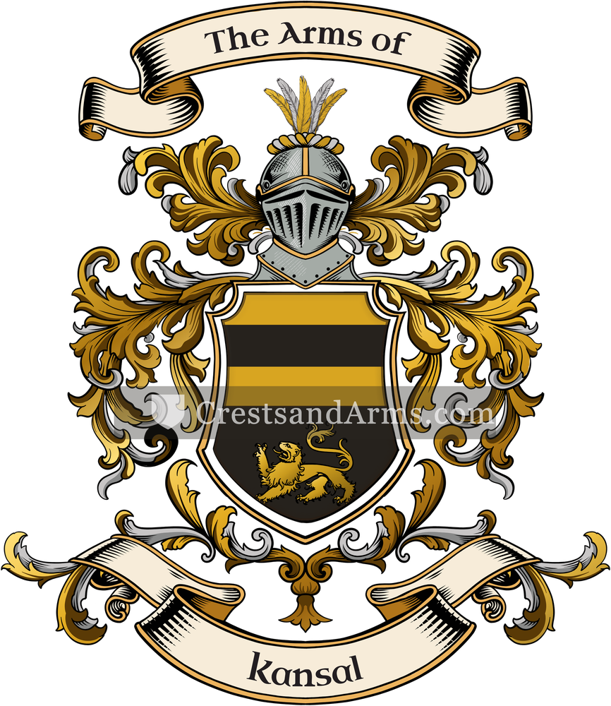 The Kansal coat of arms, drawn from the recorded blazon