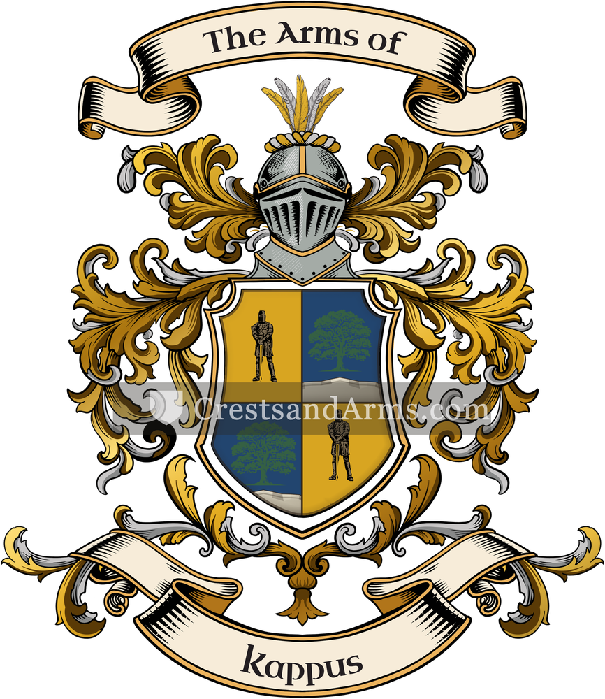 The Kappus coat of arms, drawn from the recorded blazon