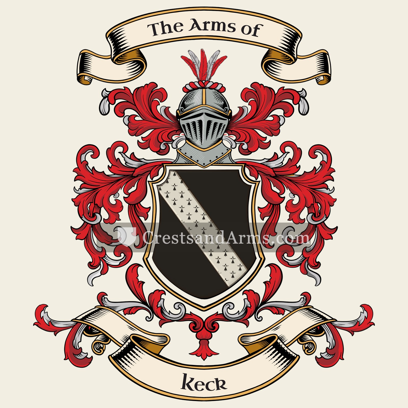The Keck coat of arms