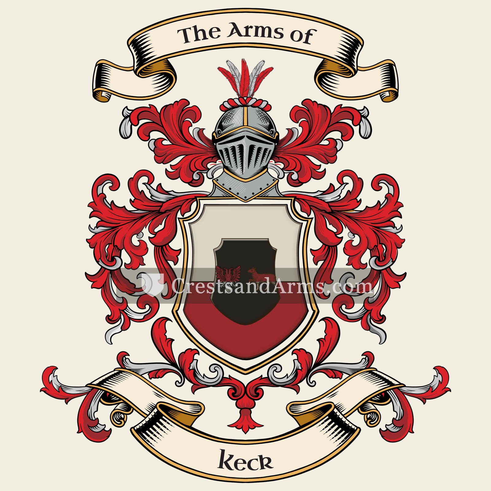 The Keck coat of arms