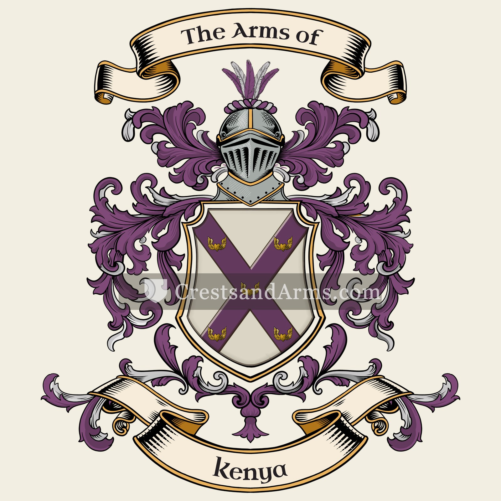 The Kenya coat of arms