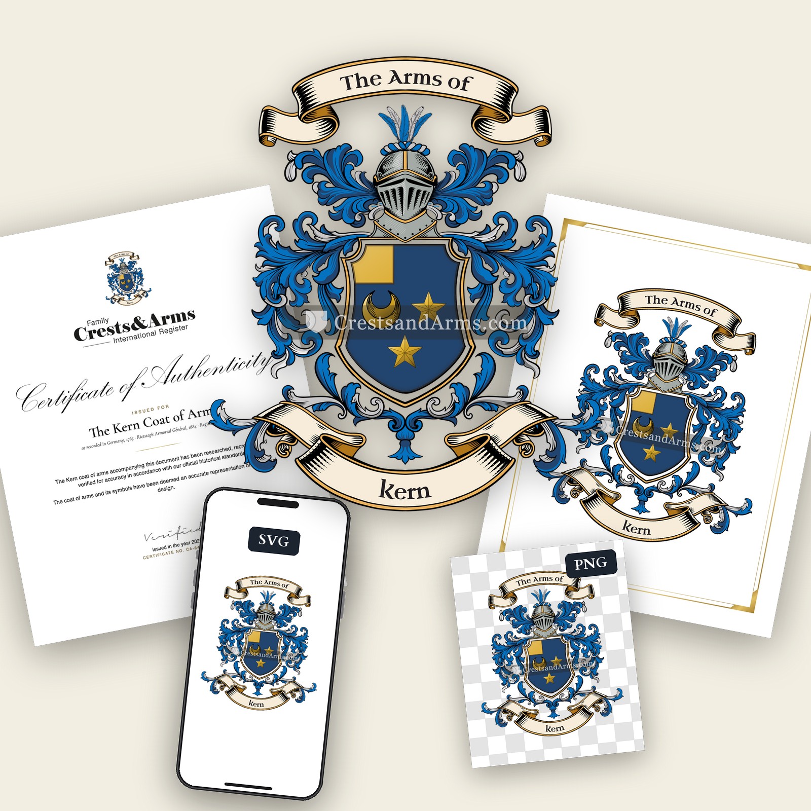 The Kern arms on the coat of arms — digital pack
