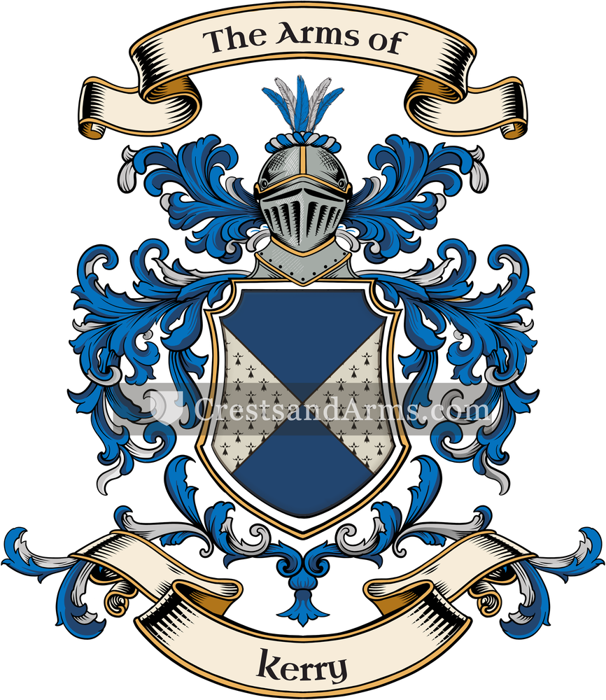 The Kerry coat of arms, drawn from the recorded blazon