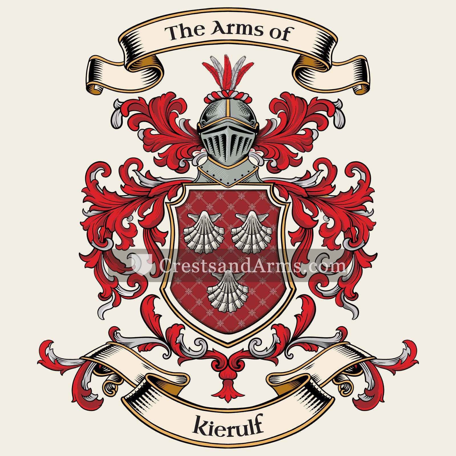 The Kierulf coat of arms