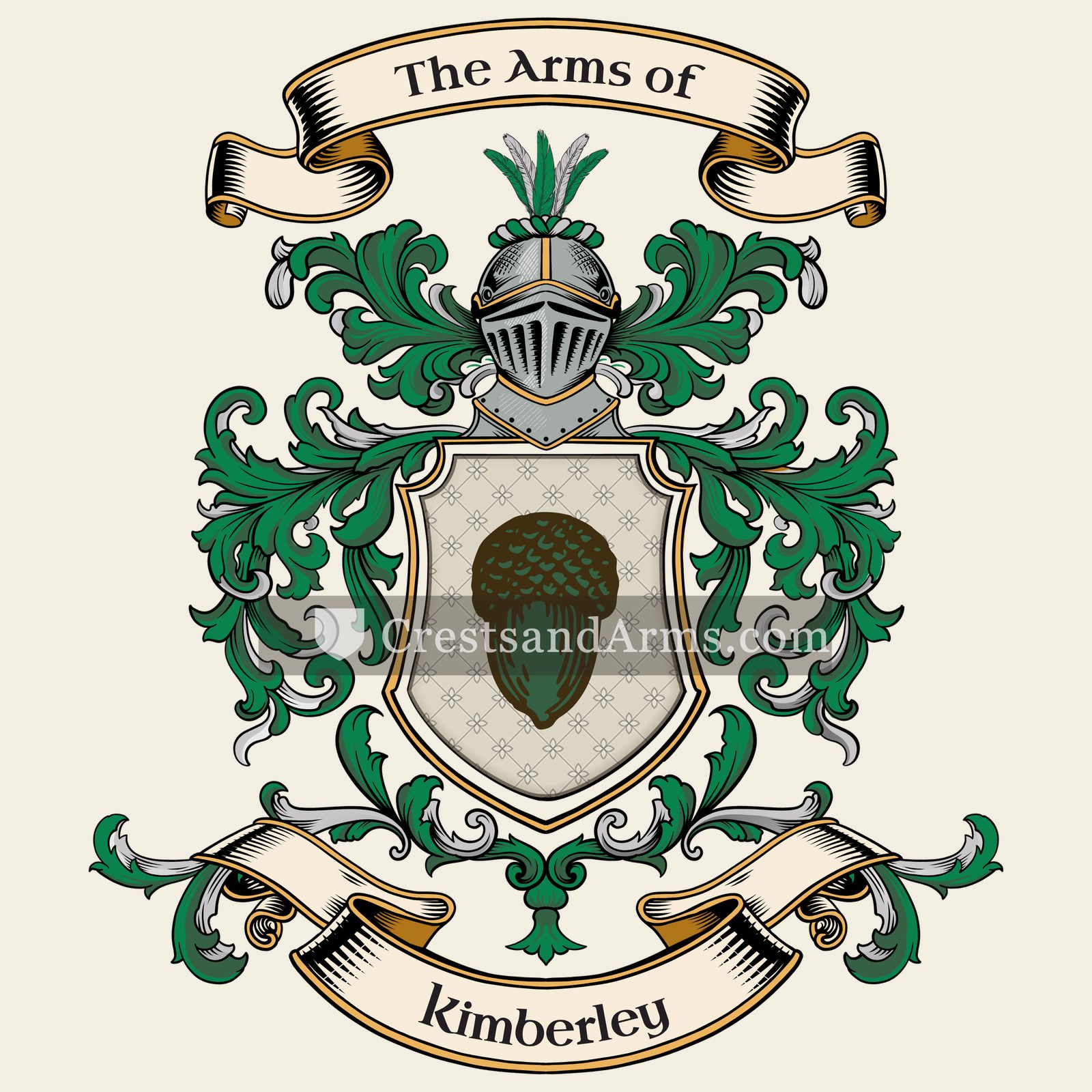 The Kimberley coat of arms, drawn from the recorded blazon