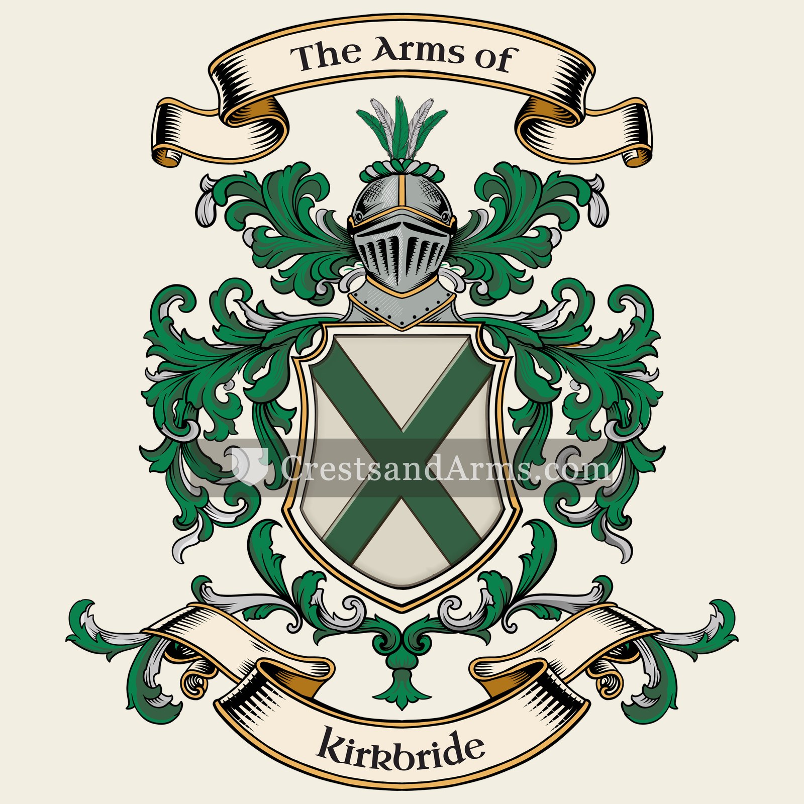 The Kirkbride coat of arms