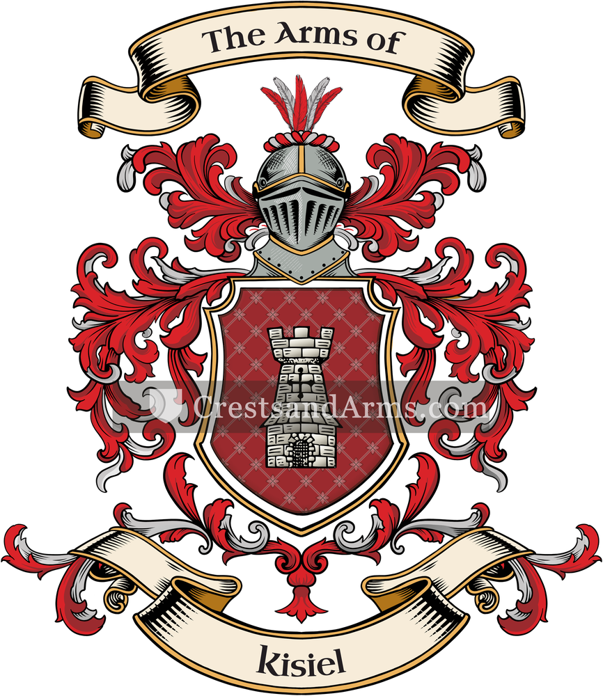 The Kisiel coat of arms, drawn from the recorded blazon