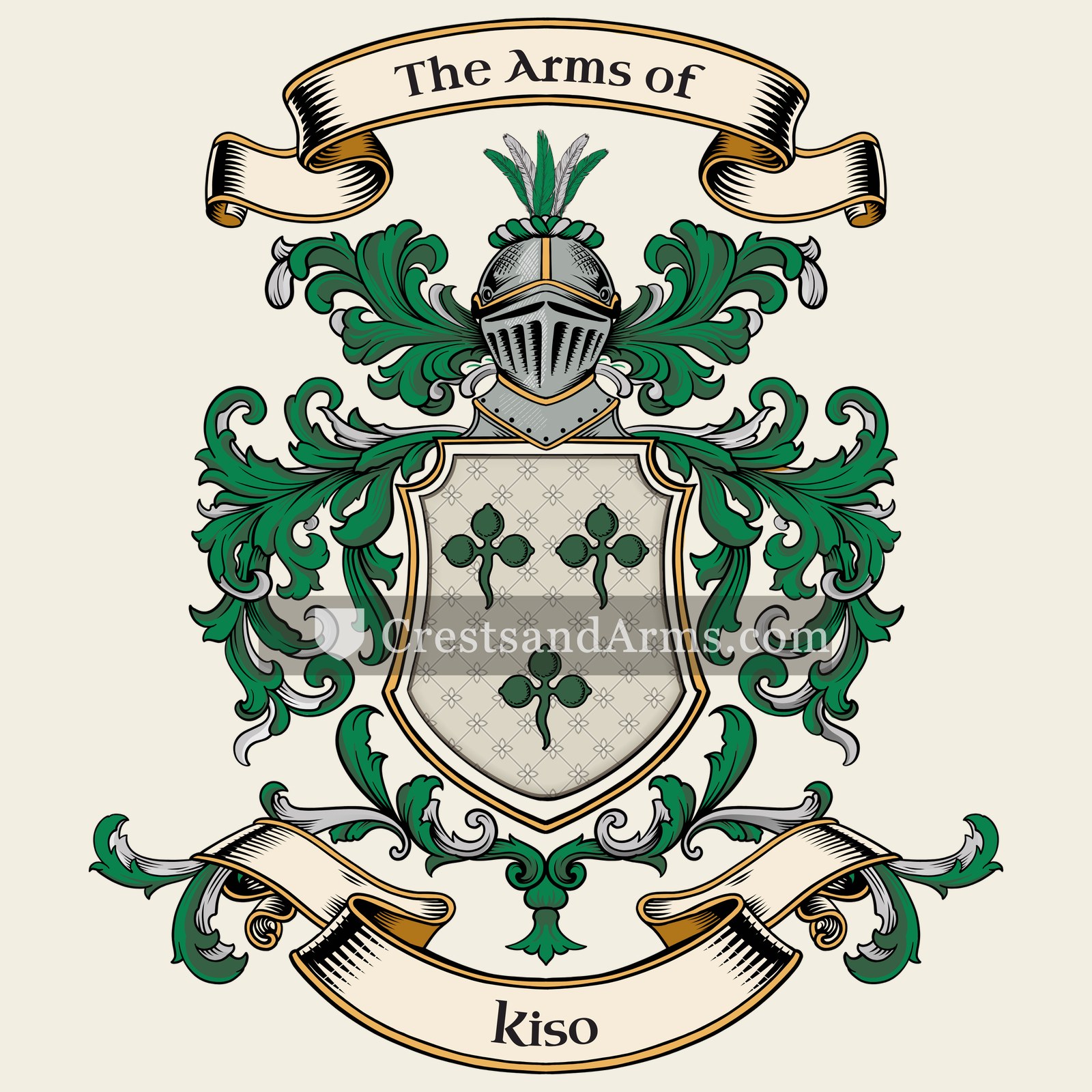 The Kiso coat of arms, drawn from the recorded blazon