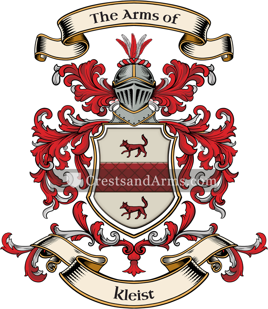 The Kleist coat of arms, drawn from the recorded blazon