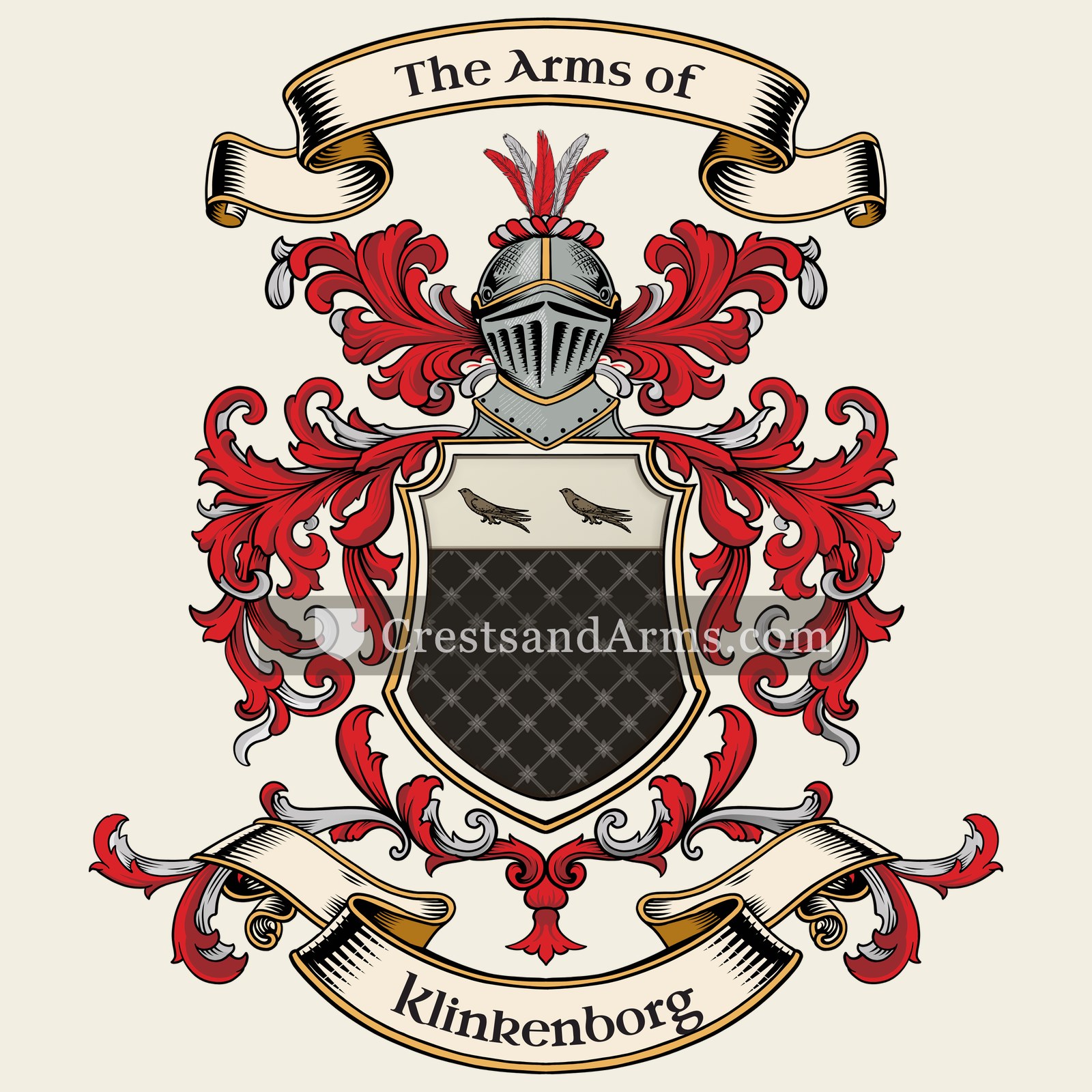 The Klinkenborg coat of arms, drawn from the recorded blazon