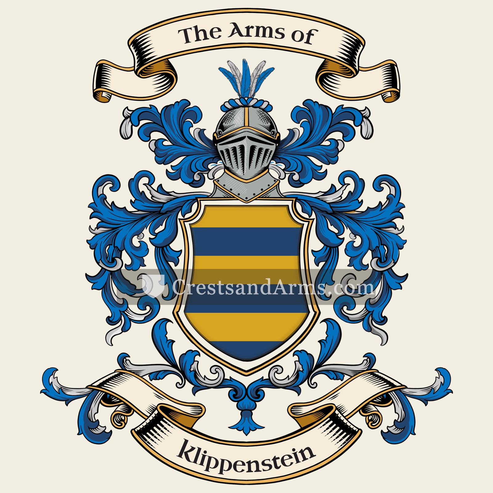 The Klippenstein coat of arms, drawn from the recorded blazon
