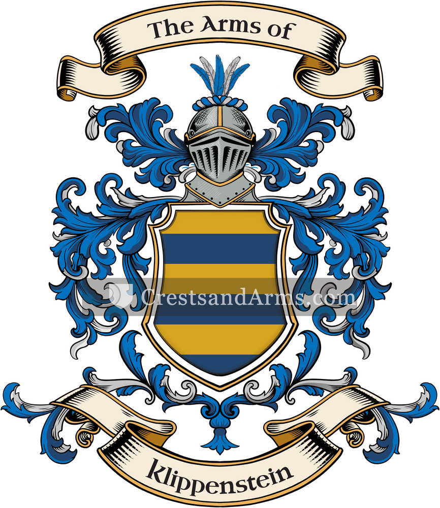 The Klippenstein coat of arms, drawn from the recorded blazon