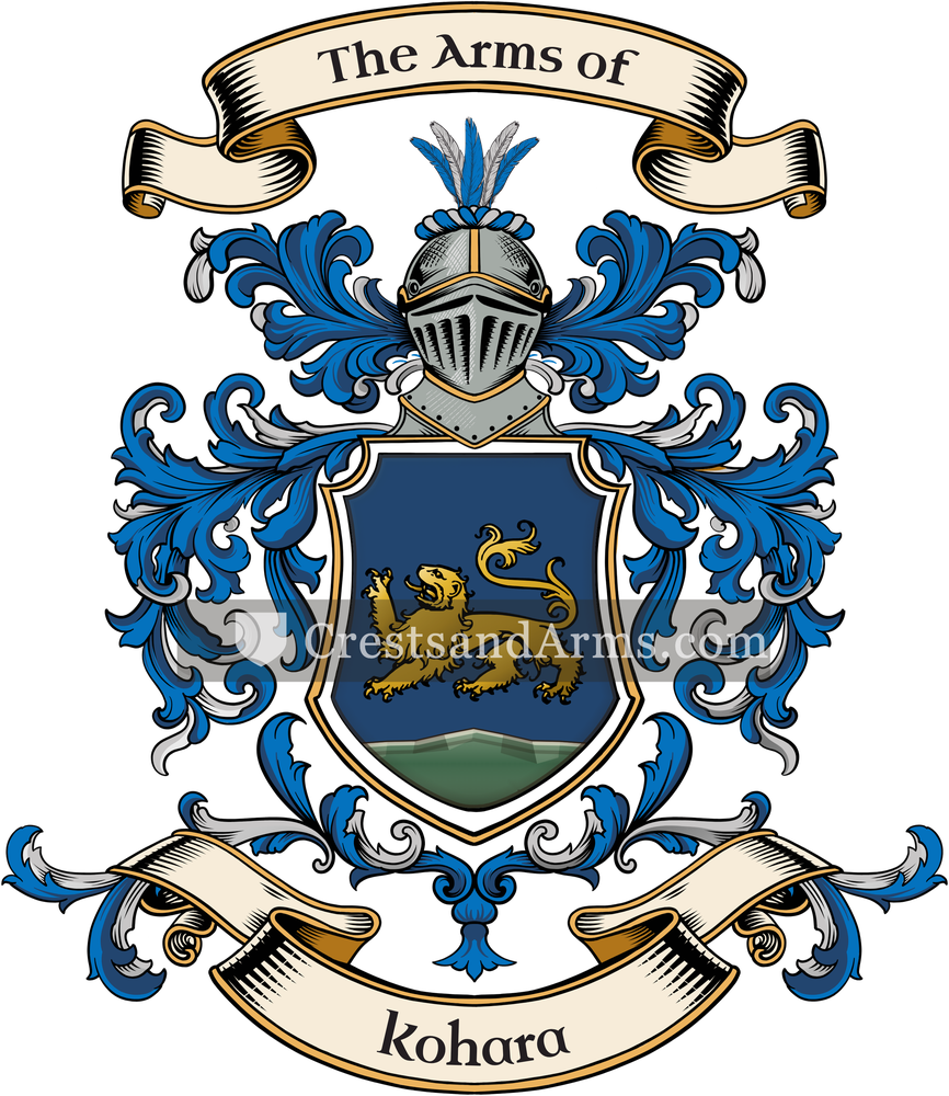 The Kohara coat of arms, drawn from the recorded blazon
